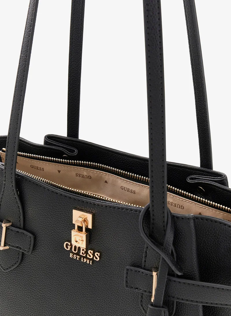 Guess Black Yesba Girlfriend Satchel Bag for Women | Best Price UAE